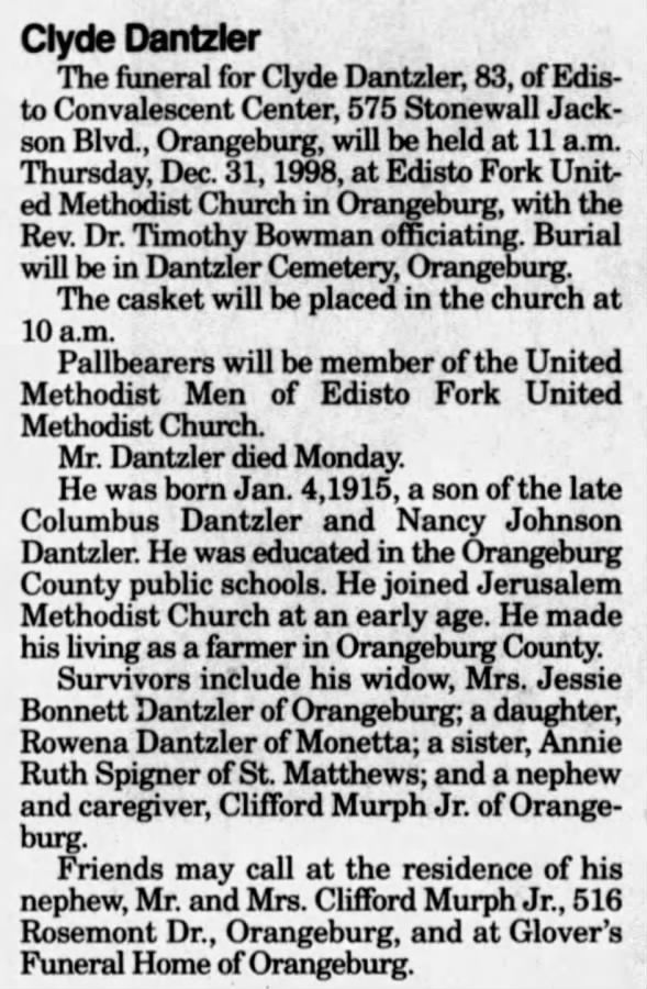 Clipping from The Times and Democrat